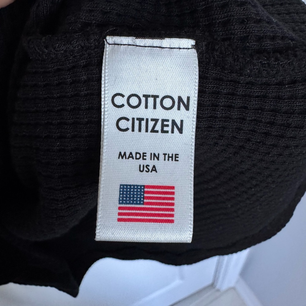 Cotton Citizen Black Waffle Dress - Picture 3 of 5